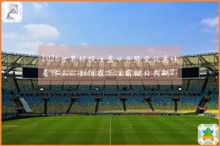2026世界杯投注盘口升降变化意味着什么，如何在下注前做好判断？